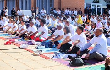 Celebration of 4th International Day of Yoga, 21st June 2018, at the University of Antananarivo